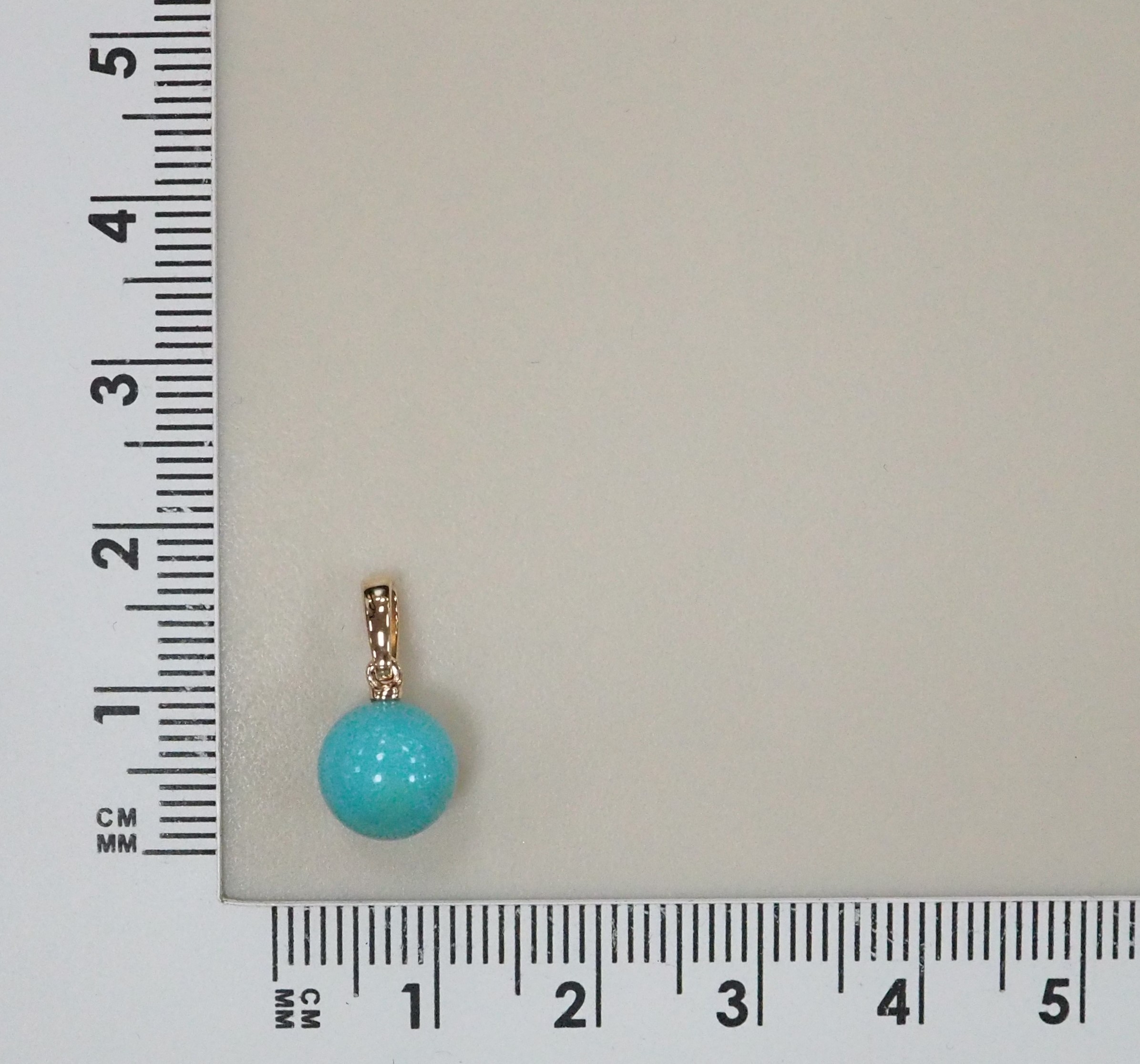 Подвеска из золота с бирюзой